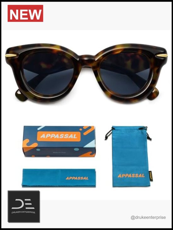 Chunky Round Sunglasses - Trendy Puffy Thick Inflated Shades main image 6